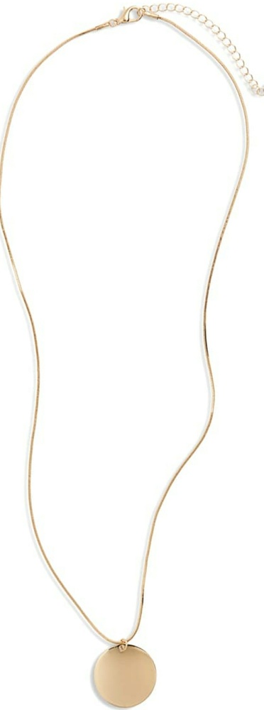 Nordstrom Circle Pendant Necklace. New!!